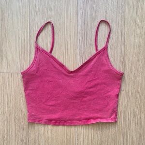 Urban Outfitters Pink Sleeveless Crop Camisole